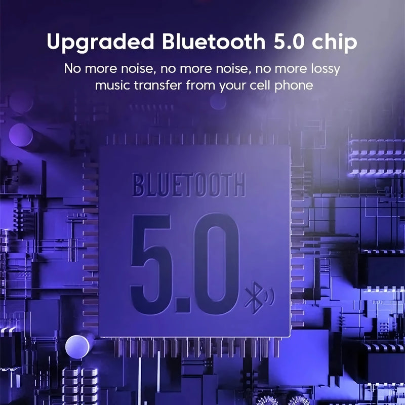 Transmissor FM Bluetooth para carro com MP3, LED, carregador USB duplo e função mãos-livres para chamadas.