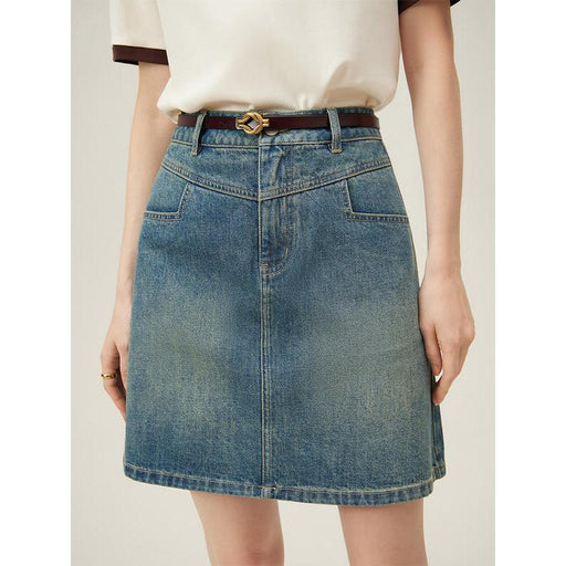 Academy style denim skirt, view 2 - MRSLM