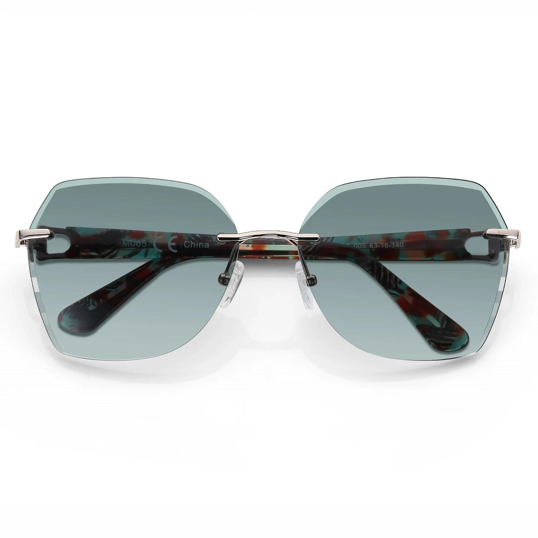Trendy Gradient UV Protection Geometric Sunglasses