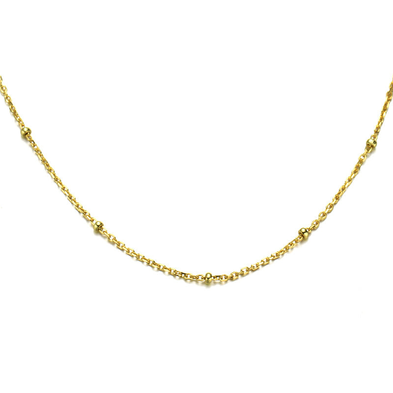Halsketten-Accessoires Silbernes Kreuz Auto Blume Bare Chain