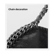 leather chain shoulder bag, view 9 - MRSLM