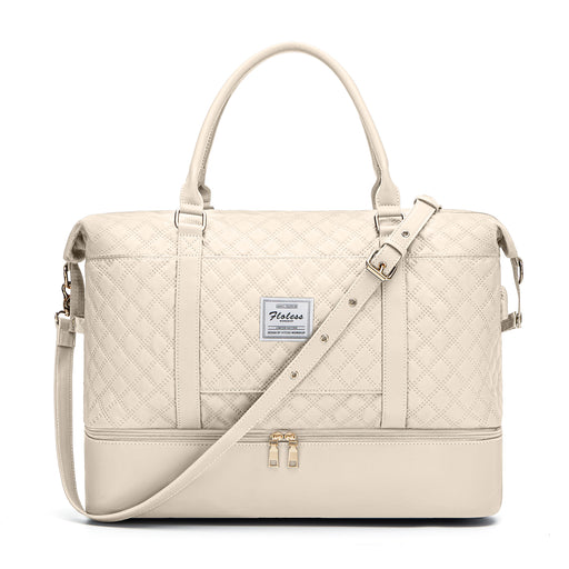 women's large weekender bag with shoe compartment, view 5 - MRSLM