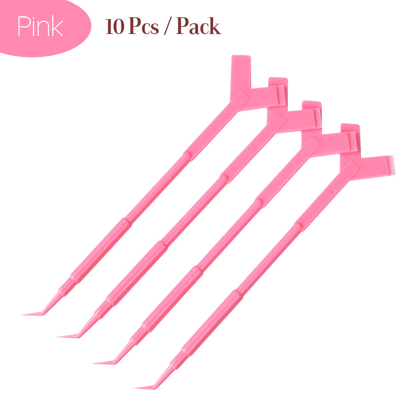 10 Stück/Packung Y-förmiger Wimpernpicker für professionelle Wimpernverlängerungen