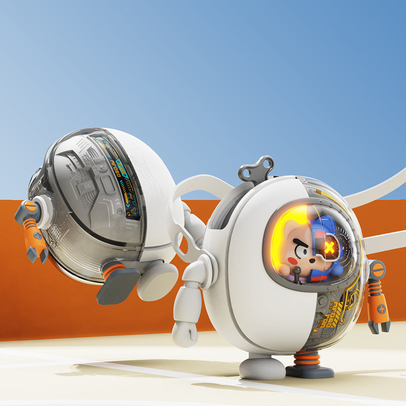 Cooler Mecha-Roboter-Mini-Nackenventilator ohne Rotorblätter