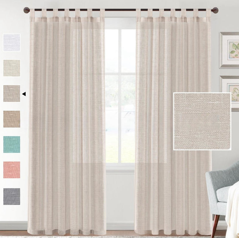 linen yarn curtain, view 2 - MRSLM