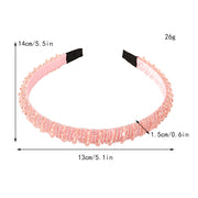 rhinestone crystal headband, view 16 - MRSLM