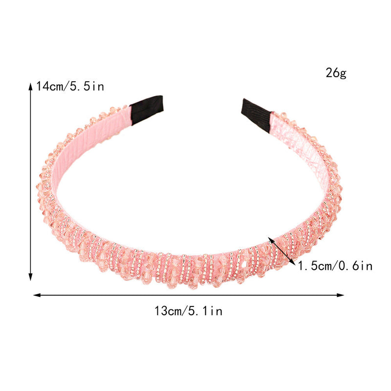rhinestone crystal headband, view 16 - MRSLM