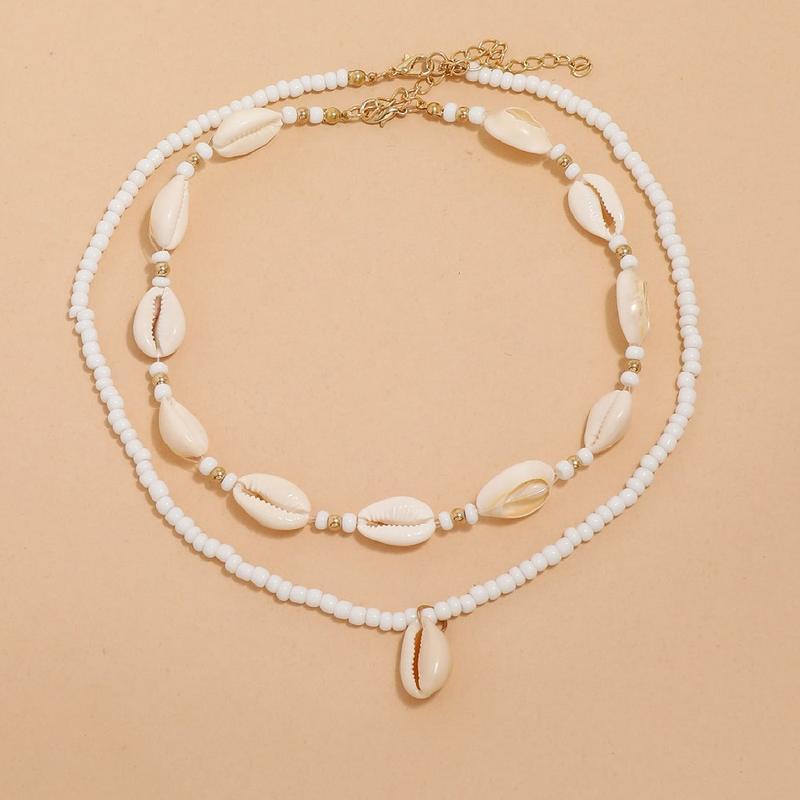 sea shell choker necklace set - MRSLM