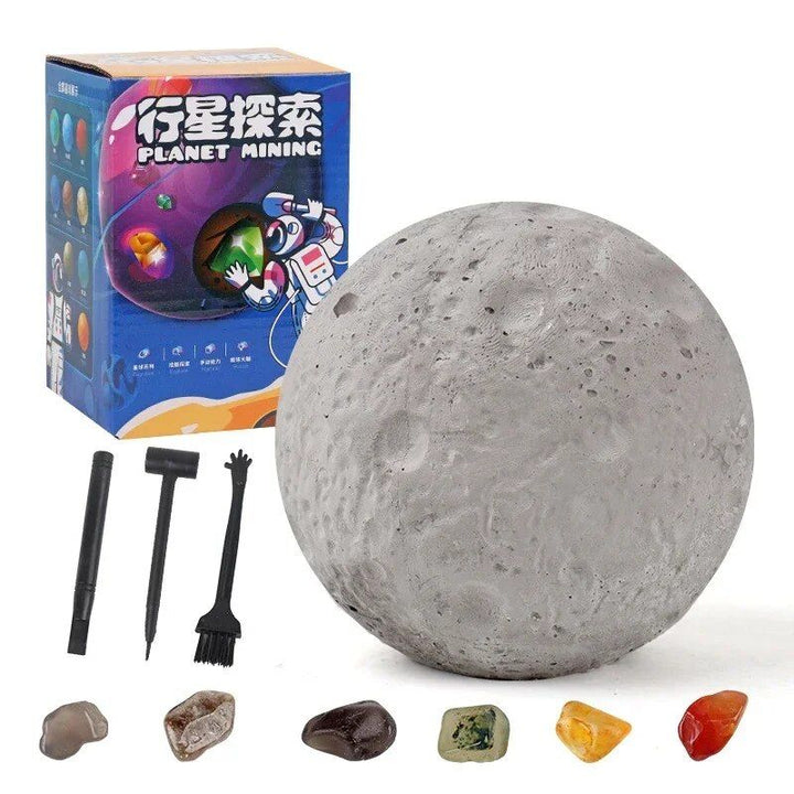 Solar System Gem Mining Kit: Children's Educational Archaeology Toy