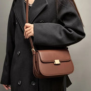 genuine leather small square shoulder bag, view 8 - MRSLM