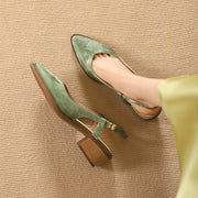 Slingback leather pumps - MRSLM