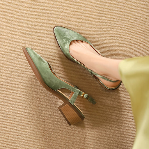 Slingback leather pumps - MRSLM
