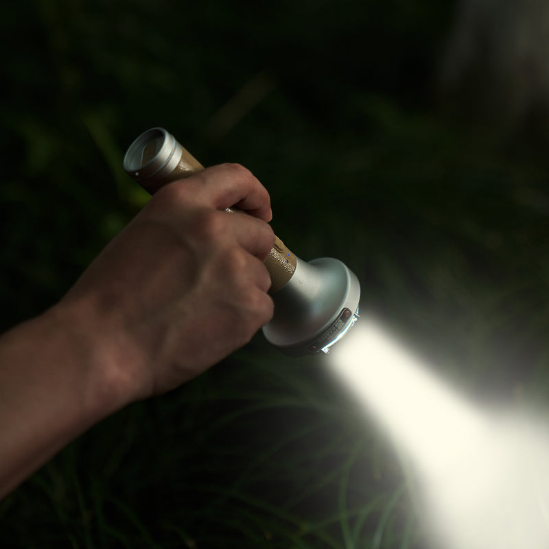Wiederaufladbare, wasserdichte Camping-Taschenlampe
