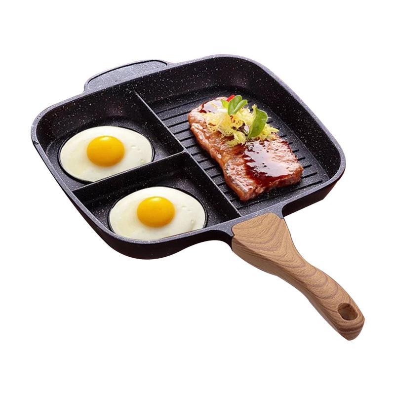 Maifanshi Bratpfanne für Steaks, multifunktionale Haushaltspfanne für Omeletts, Induktionsherd, antihaftbeschichtet