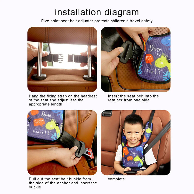 children's car seat belt fixator, view 9 - MRSLM