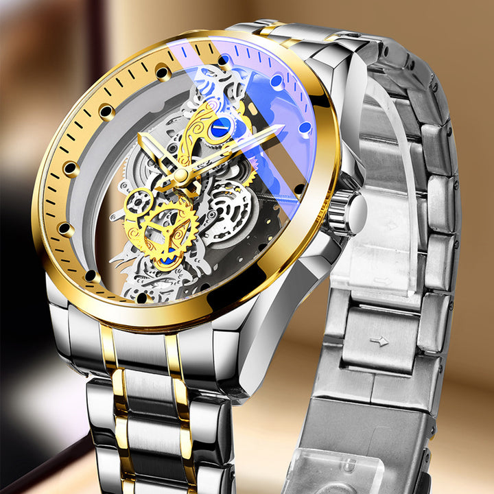 New Double-sided Skeleton Full Automatic Machine Non-mechanical Watch