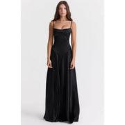 lace-up formal dress, view 2 - MRSLM