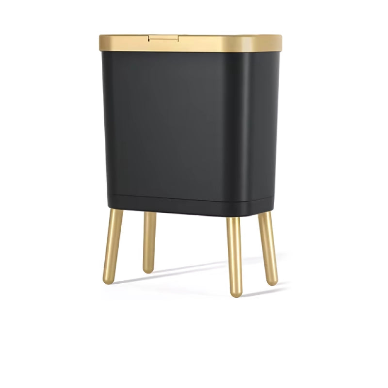 golden high-foot trash can, view 4 - MRSLM