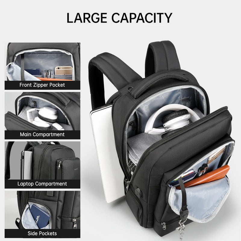 waterproof nylon travel backpack, view 5 - MRSLM