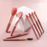 8-piece makeup brush set, view 9 - MRSLM