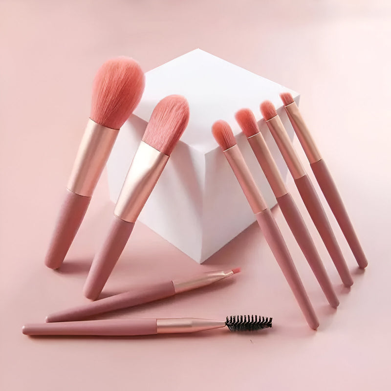 8-piece makeup brush set, view 9 - MRSLM