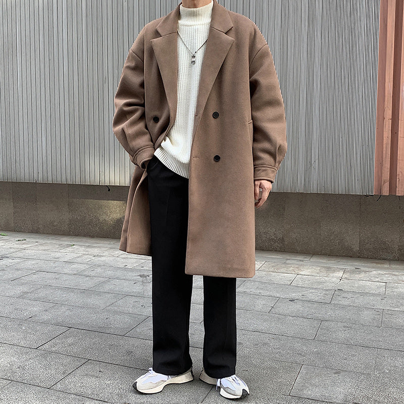 loose thickened long coat, view 3 - MRSLM