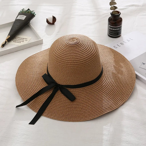 Foldable summer straw hat for women - MRSLM