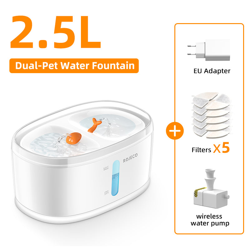 automatic wireless pet water fountain, view 3 - MRSLM