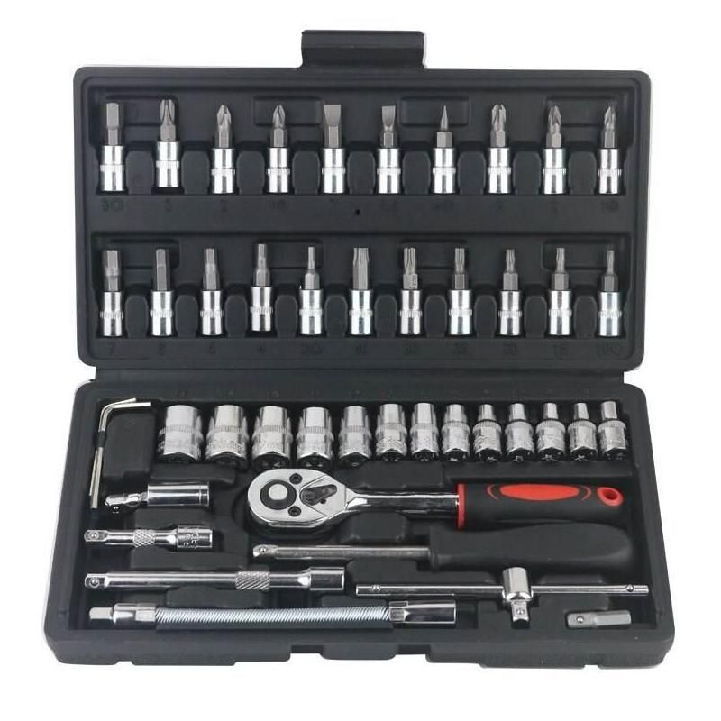 46-piece 1/4 inch socket set with ratchet - MRSLM