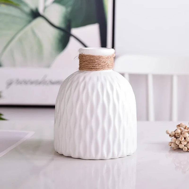 imitation ceramic modern flower vase, view 2 - MRSLM