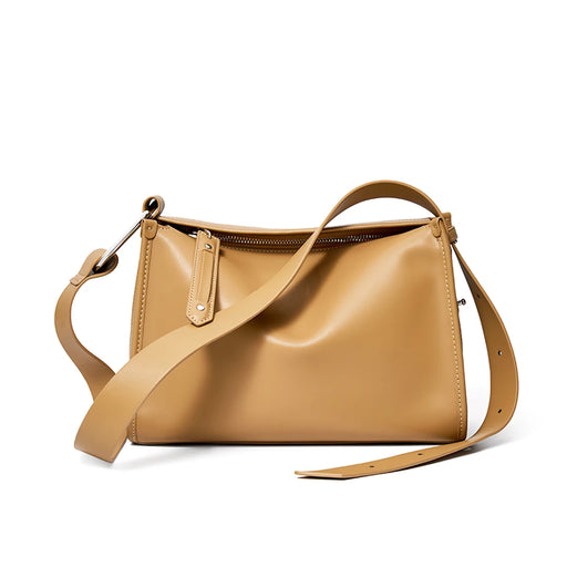 Genuine leather pillow shoulder bag, view 3 - MRSLM
