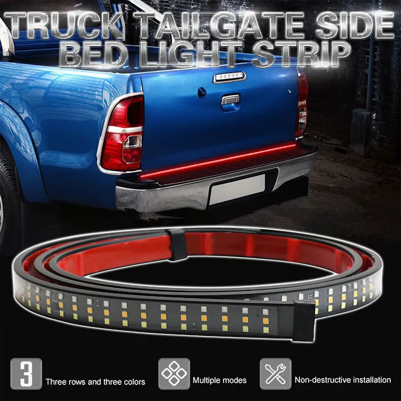 12V LED tailgate light strip for trucks, view 2 - MRSLM