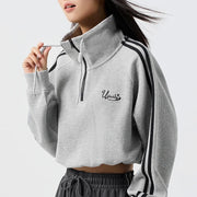 waffle knit sweatshirt, view 4 - MRSLM