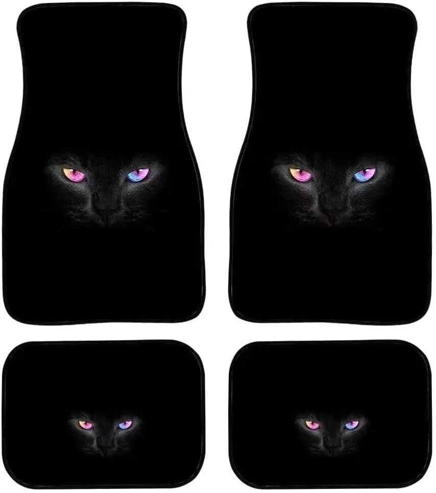 Schwarze Katze Universal-Autofußmatten
