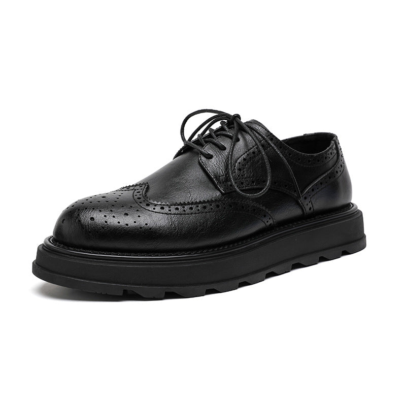 Vintage men's leather brogue shoes, view 3 - MRSLM