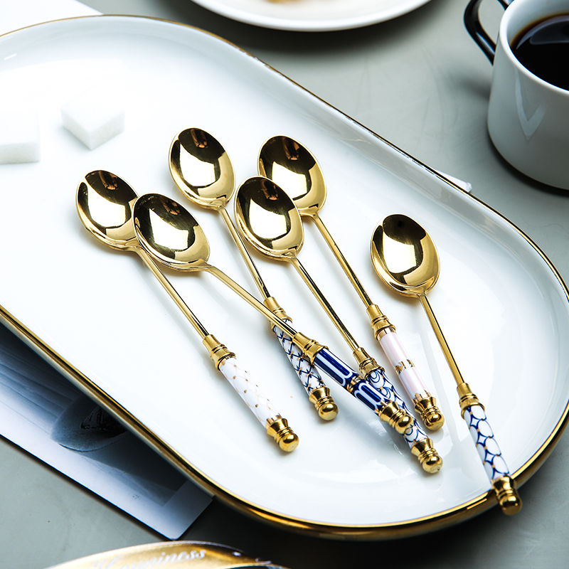 stainless steel dessert spoon, view 16 - MRSLM