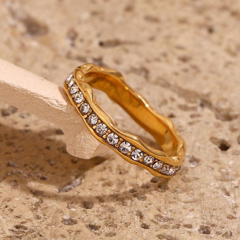gold plated wave ring - MRSLM