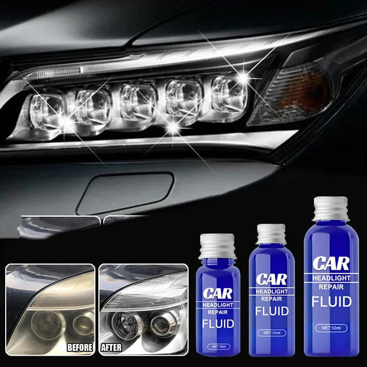 Fast-Acting Car Headlight Scratch Remover & UV Protector (10-50ml)