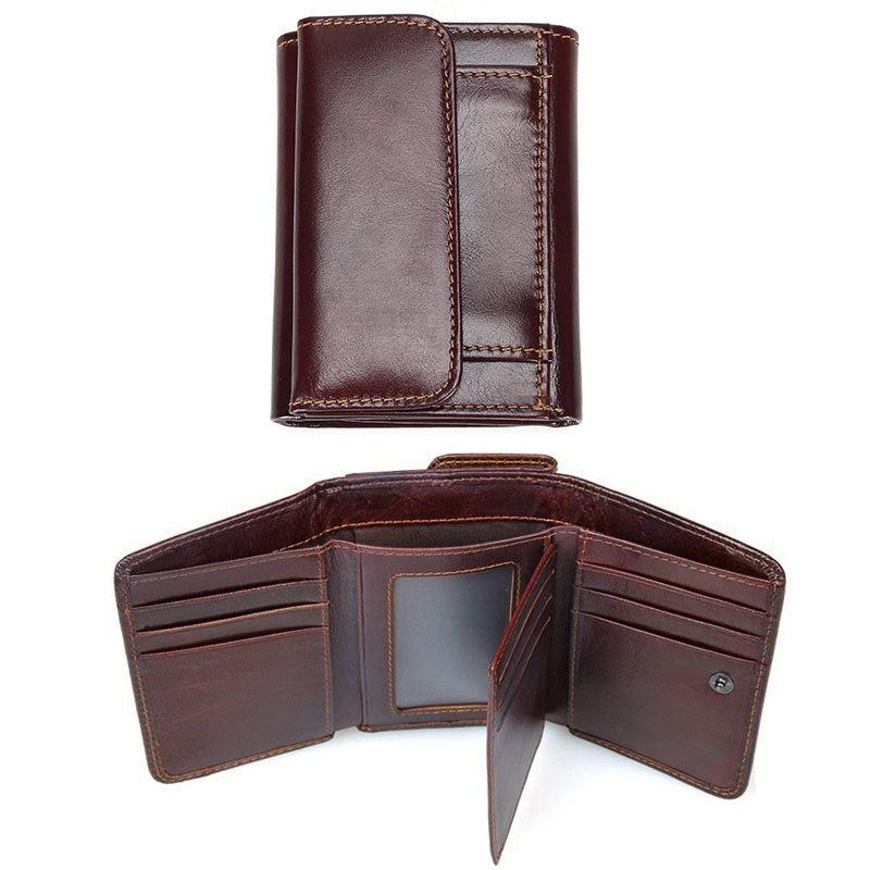 men's ultra-thin leather wallet, view 9 - MRSLM