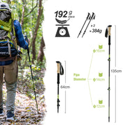 carbon fiber trekking poles, view 7 - MRSLM