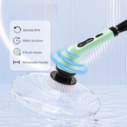 9-in-1 electric spin cleaning brush, view 3 - MRSLM