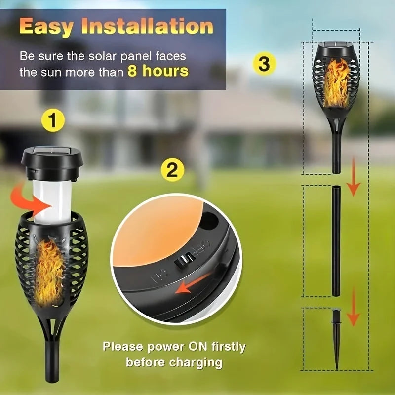 solar flame lights, view 9 - MRSLM
