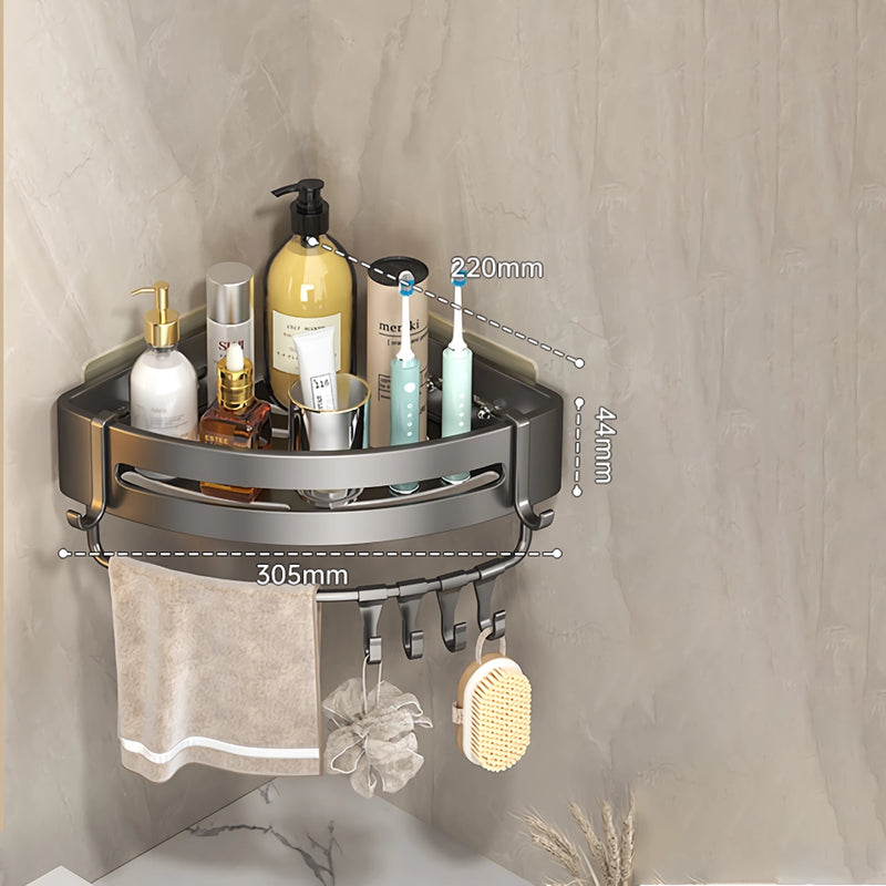 adhesive bathroom shampoo holder, view 3 - MRSLM