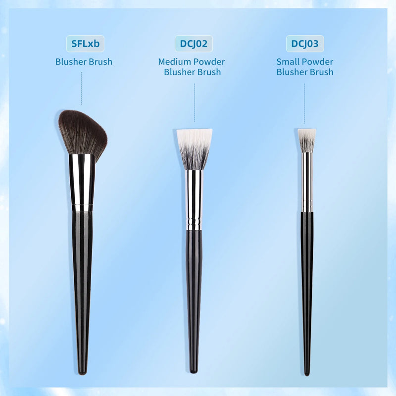 contour powder blusher brush set, view 7 - MRSLM