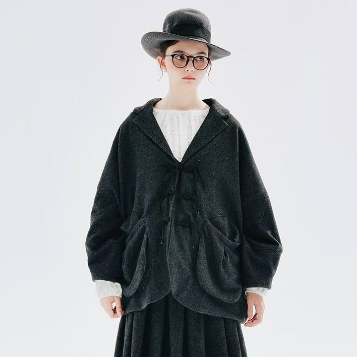 Chic Wool Blazer Jacket for Women