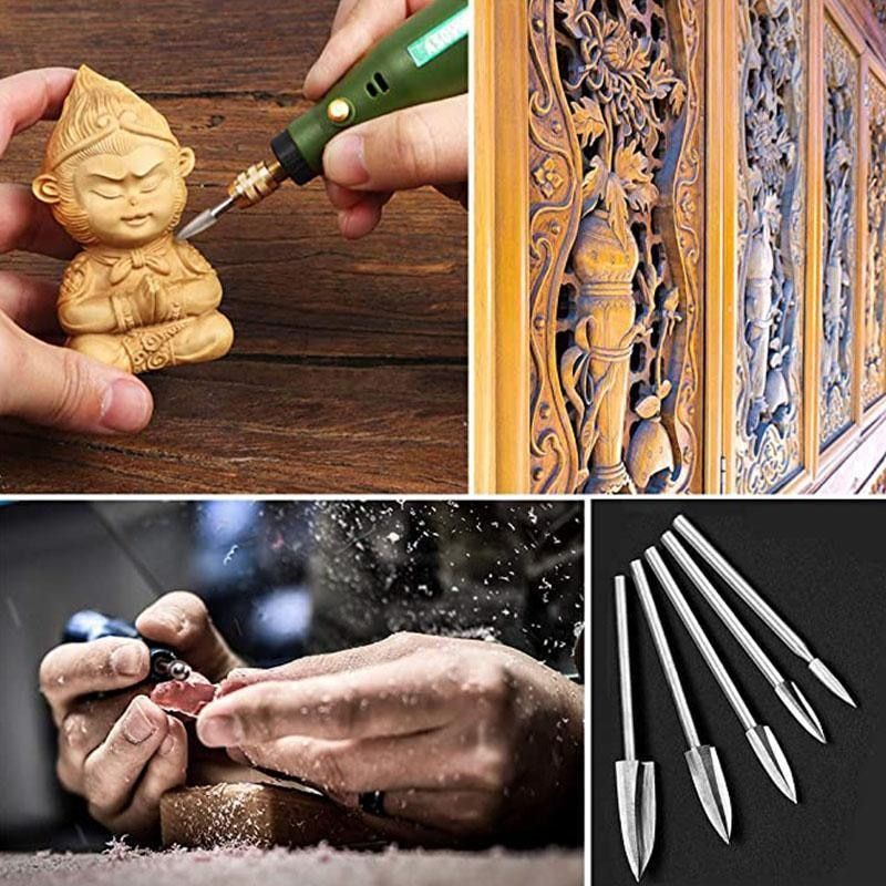 Conjunto de brocas para entalhe em madeira