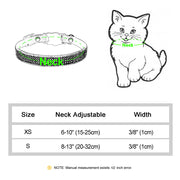soft suede rhinestone cat collar, view 8 - MRSLM
