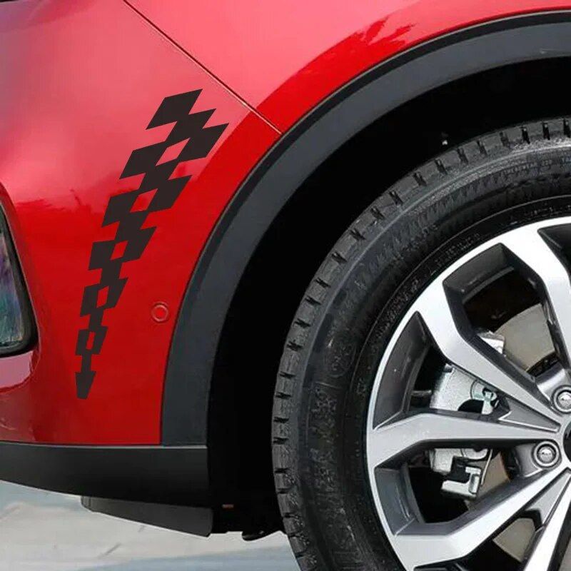 checkered flag car stickers, view 9 - MRSLM