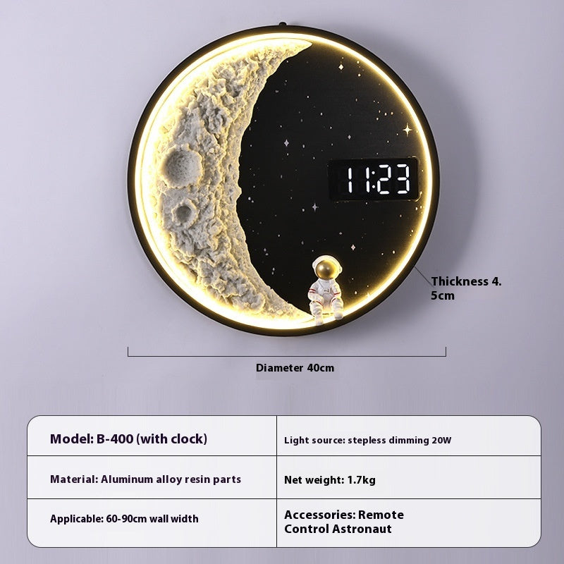 round wall lamp with remote, view 5 - MRSLM