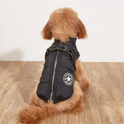waterproof dog coat with harness, view 9 - MRSLM